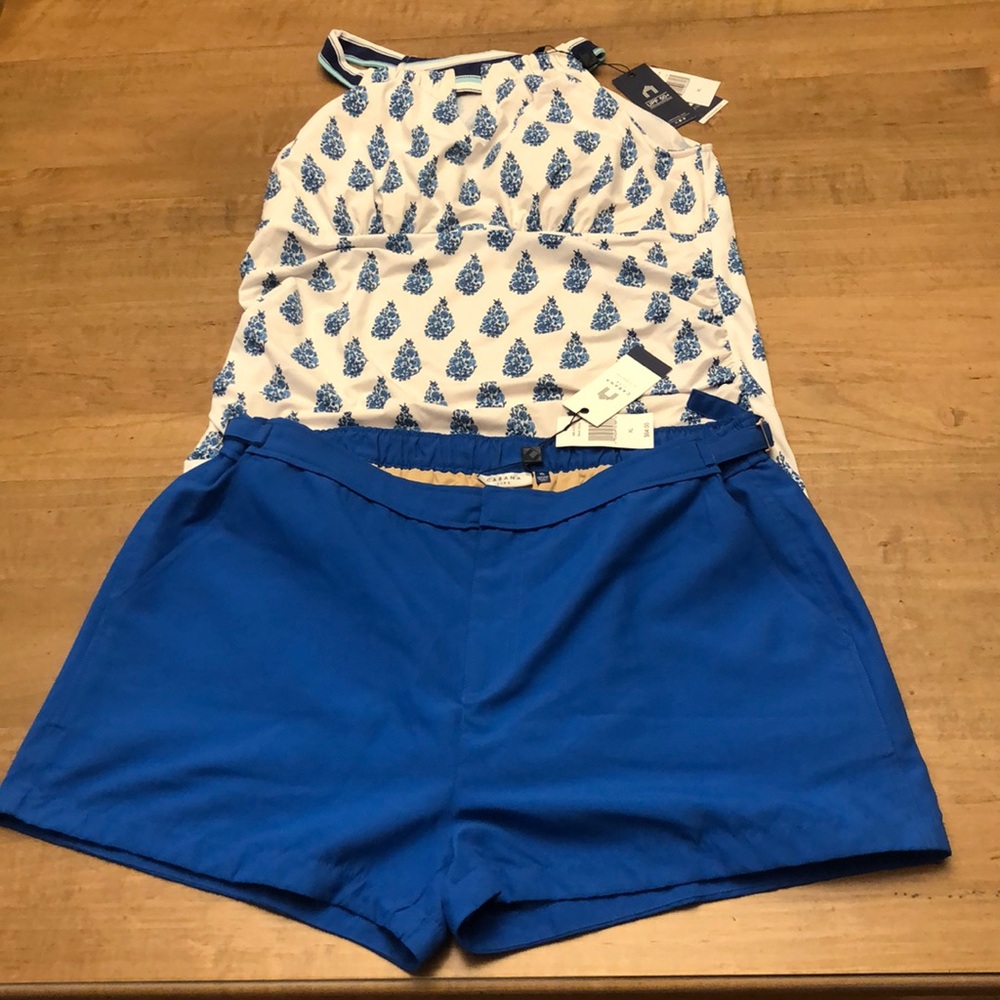 Cabana Life tankini XL SPF 50. Fully lined with soft molded cups & lined shorts.